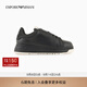 EMPORIO ARMANI/阿瑪尼官方旗艦新款男輕戶(hù)外厚底牛皮剖層革休閑運動(dòng)鞋秋季 K001-黑色 42