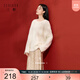 三彩【香月滿(mǎn)桂】2025冬季新款鉤花針織衫圓領(lǐng)寬松毛衫套頭C