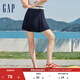 GAP女裝夏季純色珠地百褶迷你裙運動(dòng)學(xué)院百搭短裙465057 海軍藍 165/66A(M) 亞洲尺碼