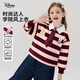 迪士尼瘋狂動(dòng)物城女童長(cháng)袖T恤2025秋冬季新款兒童POLO衫條紋卡通上衣