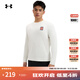 安德瑪（UNDERARMOUR）UA秋冬Run 96男子彈性跑步運動(dòng)長(cháng)袖T恤1389824 石英白114 L