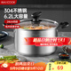 美廚（maxcook）湯鍋 304不銹鋼湯鍋湯煲24cm 加厚復合底 電磁爐通用MCT8220