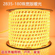 led燈帶養殖led燈帶高亮家裝戶(hù)外防水工程工地下室礦井隧道照明專(zhuān)用燈帶 2835-180燈三排銅線(xiàn)特亮暖光 50米+送5個(gè)插頭+卡扣尾冒