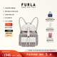 芙拉（FURLA）【同價(jià)11.11】FLOW織物小號女士時(shí)尚休閑背包書(shū)包雙肩包旅游輕便 裸色花色+棉花糖白 S