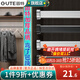 固特（GUTE）衣柜掛衣桿衣柜內晾衣桿衣服桿裁切定制衣柜橫桿配底座 71-90cm銀白色掛衣桿+橢圓底座 換顏色和衣桿裁切尺寸(聯(lián)系備注)