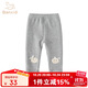 班喜迪女童打底褲秋裝2025新款兒童休閑長(zhǎng)褲春秋款外穿公主洋氣寶寶褲子 灰色 90