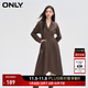 ONLY時(shí)尚收腰傘裙中長(cháng)款翻領(lǐng)襯衫連衣裙女|124107002 E09 深塵灰色CHOCOLATE BROWN M (165) 84A