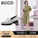 愛(ài)步（ECCO）【明星同款】樂(lè )福鞋女 百搭厚底粗跟英倫風(fēng)單鞋女 摩登490013 HL 石灰色49001301378 建議選小一碼 36 （偏大，建議選小一碼）
