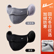 回力口罩男女冬季毛絨護耳保暖防風(fēng)防寒耳罩騎行耳套一體面罩男 保暖換洗裝（淺灰+黑色）