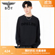 BOY LONDON25新款秋男女同款黑色簡(jiǎn)約經(jīng)典大老鷹圓領(lǐng)休閑潮牌長(cháng)袖T恤N15804 黑色 S