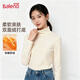 班尼路（Baleno）加絨長(cháng)袖T恤女秋冬2025新款內搭半高領(lǐng)加厚打底衫女裝保暖上衣服