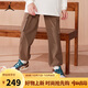 Jordan耐克AJ童裝兒童休閑長(zhǎng)褲 Nike男女童春秋透氣運(yùn)動(dòng)褲 巧克力色
