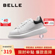 百麗厚底小白鞋女學(xué)生商場(chǎng)同款撞色板鞋Z2U1DCM5 黑尾翼 37