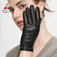稻草人2025新款真皮手套女冬天加絨加厚觸屏騎車(chē)保暖防風(fēng)女士羊皮手套女 L