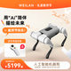 WEILAN BabyAlpha Dev系列 蔚藍阿爾法機器狗 電子狗 智能人智能機器人 電子寵物 機械狗 四足陪伴機器人 BabyAlpha DevQ 月巖灰