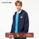 LACOSTE法國鱷魚(yú)男裝秋冬時(shí)尚經(jīng)典休閑簡(jiǎn)約連帽開(kāi)衫衛衣男|SH2481 166/深藍色 3/S/170
