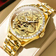 勞力士王子瑞士手表男機械表商務(wù)鑲鉆圈鏤空夜光防水高檔鎢鋼帶十大品牌男表 全金【珍藏版】進(jìn)口機芯 終身質(zhì)保 42mm