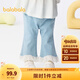 巴拉巴拉【商場同款】寶寶褲子女童牛仔褲2025新款夏季薄款甜美潮 牛仔淺藍88101 100