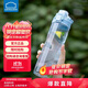 樂扣樂扣（LOCK&LOCK）人魚線塑料運(yùn)動水杯夏天便攜水壺帶刻度提手男女水杯子700ML藍(lán)色