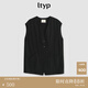 旅途原品（ltyp）馬甲女羊毛都市極簡(jiǎn)時(shí)髦優(yōu)雅套裝 馬甲/八分直筒群秋季 馬甲-靜謐黑 M