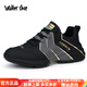 Walker Shop品牌運(yùn)動(dòng)鞋男鞋春秋新款舒適輕便跑步運(yùn)動(dòng)休閑鞋子男 黑灰色 41 （皮鞋碼）