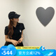 美職棒（MLB）官方 女裝裙子愛心刺繡短袖2024夏季新款POLO領連衣裙生日禮物 紐約洋基隊/黑色 S 165/70A