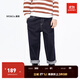 little MO&Co.little moco童裝23秋裝新款男女童直筒長(cháng)褲牛仔褲百搭KBC3JEN001 牛仔藍色2 120 120/53