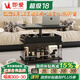 即愛(ài)移動(dòng)折疊茶幾小推車(chē)家用陽(yáng)臺茶車(chē)邊柜多功能升降沙發(fā)邊幾2025新款 隨行&復古黑【可升降折疊】
