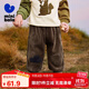 迷你巴拉【蹦蹦褲】男童女童秋冬長(cháng)褲保暖毛絨褲子