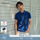 Calvin KleinJeans夏季男士商務(wù)休閑ck鑲邊翻領(lǐng)年輕多色短袖T恤POLO衫J319183 C5G-海軍藍 L （建議150-170斤）