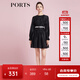 PORTS寶姿商場(chǎng)同款春季新品女裝連衣裙SD8D023PWA003 黑色 M (6)