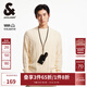 杰克·瓊斯（JACK&JONES）男裝秋冬新款打底衫寬松圓領(lǐng)毛衣男衣身織花百搭長(cháng)袖套頭針織衫男 奶油白A43 常規 奶油白A43 M 175