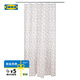宜家（IKEA）LJUSOGA吉索加浴簾180x200厘米碎花歐式簡(jiǎn)約 浴簾花180x200cm