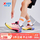 特步（XTEP）兒童童鞋疾風(fēng)1.0男童透氣網(wǎng)面旋轉扣跑鞋熒光佛手黃/熒光山茶紅38