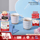Wedgwood[11.11保價(jià)]馬克對杯心形禮盒高顏值骨瓷咖啡杯水杯情侶家用 金粉年華心形禮盒馬克杯藍+紅