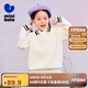 迷你巴拉【綿綿衫】男女童2024冬新品翻領(lǐng)針織衫保暖毛衣
