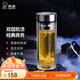 希諾（HEENOOR） 雙層玻璃杯男士辦公泡茶杯送禮耐高溫大容量水杯中秋節禮物禮盒 經(jīng)典-適中適量345ml