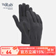 RabRAB男女通用Stretch Knit彈力手套戶(hù)外運動(dòng)彈力超輕41g QAG-84 黑色 M