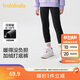 巴拉巴拉褲子女童秋冬裝中大童加絨長(cháng)褲兒童打底褲彩條羅紋潮208424123007