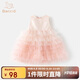 班喜迪女童連衣裙夏裝新款洋氣兒童背心公主裙周歲禮服夏季寶寶蓬蓬紗裙