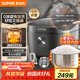 蘇泊爾（SUPOR）0涂層電飯煲無(wú)涂層電飯鍋4L大容量家用316L不銹鋼1-8人雜糧技術(shù)少量煮智能微壓多功能SF40FC5781