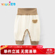 優(yōu)奇嬰兒秋季褲子男女寶寶春秋高腰護(hù)肚開襠褲兒童打底褲外出長褲