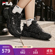斐樂(lè )（FILA）官方女鞋老爹鞋貓爪鞋6代黑色運動(dòng)鞋2025春季新款休閑鞋 黑-BK 37.5