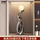 IENKI德國創(chuàng  )意抽象人物藝術(shù)擺件家用臥室床頭小夜燈客廳桌面家居裝飾品 夜燈擺件【灰色款】