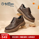 金利來(lái)（Goldlion）男鞋工裝鞋秋冬款皮鞋男復古男士厚底戶(hù)外休閑皮鞋板鞋男 棕色 40