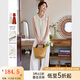 梵希蔓時(shí)尚氣質(zhì)套裝女2025年夏季新款設計感無(wú)袖馬甲闊腿褲兩件套 A0820 燕麥色 M