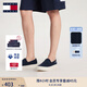 TOMMY JEANS【輕便船鞋】25春夏男裝棉質(zhì)懶人一腳蹬運動(dòng)鞋休閑鞋帆布鞋 【01366】藏青色C1G 40