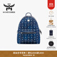 MCM【雙11限時(shí)12期免息】STARK小中號雙肩包旅行包雙肩背包大容量 藍色 小中號
