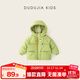 嘟嘟家兒童棉服卡通冬裝寶寶棉襖冬款男童連帽外套洋氣女童衣服時(shí)髦童裝 綠色 100