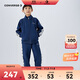 匡威Converse童裝衛衣+衛褲2件套2025年春季男童側邊條紋時(shí)尚休閑套裝